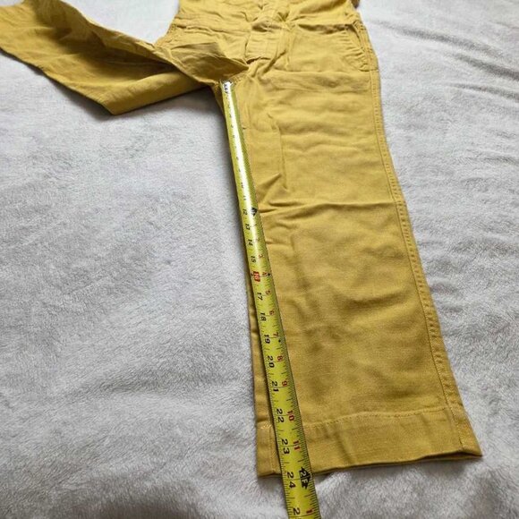 New XS Madewell short-sleeve coverall jumpsuit in Greek Gold yellow - Picture 4 of 14